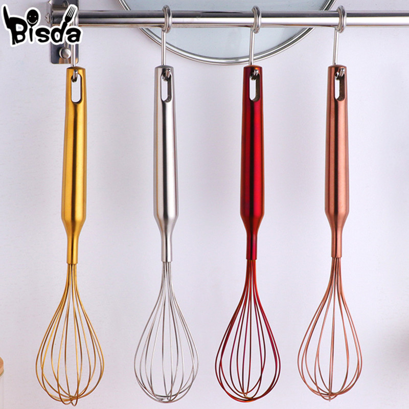 Kitchen Gadgets And Utensils - ステンレス鋼卵スターラーゴールデン小麦粉ビーターアップグレードキッチン用品卵用ハンド泡立て器ミキサー多機能調理ツール