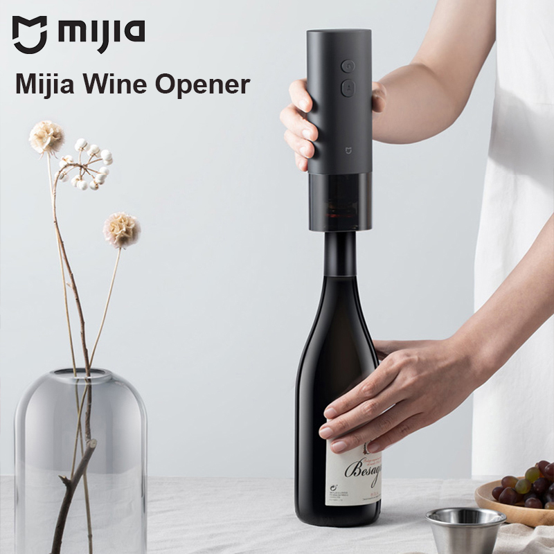 Kitchen Gadgets Needed - MIJIA 電動ワインオープナー フォイルカッター - 自動キャップオープナー 乾電池4本（AAA）必要