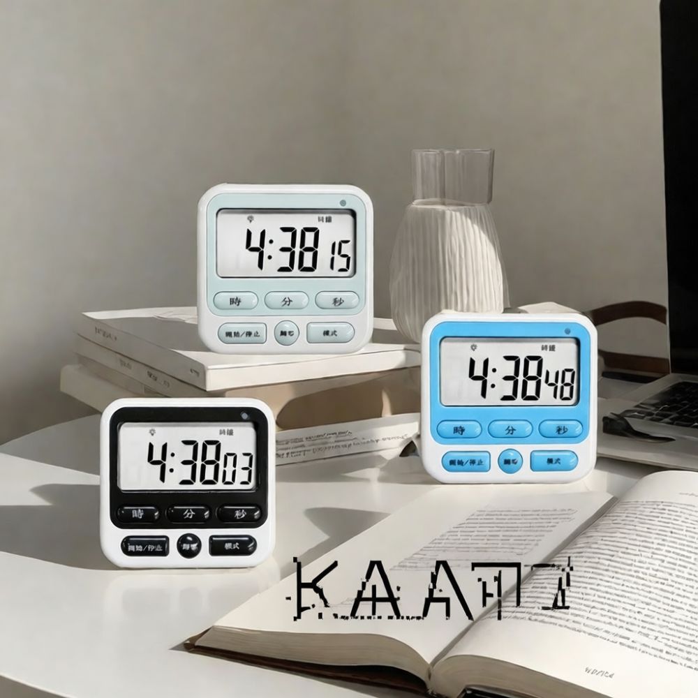 Kitchen Gadgets Modern - 学生用学習タイマー、キッチン用、料理・製菓用、カウントダウンアラーム機能付き、電子機器、モダンでシンプルなデザイン、時間管理用時計。