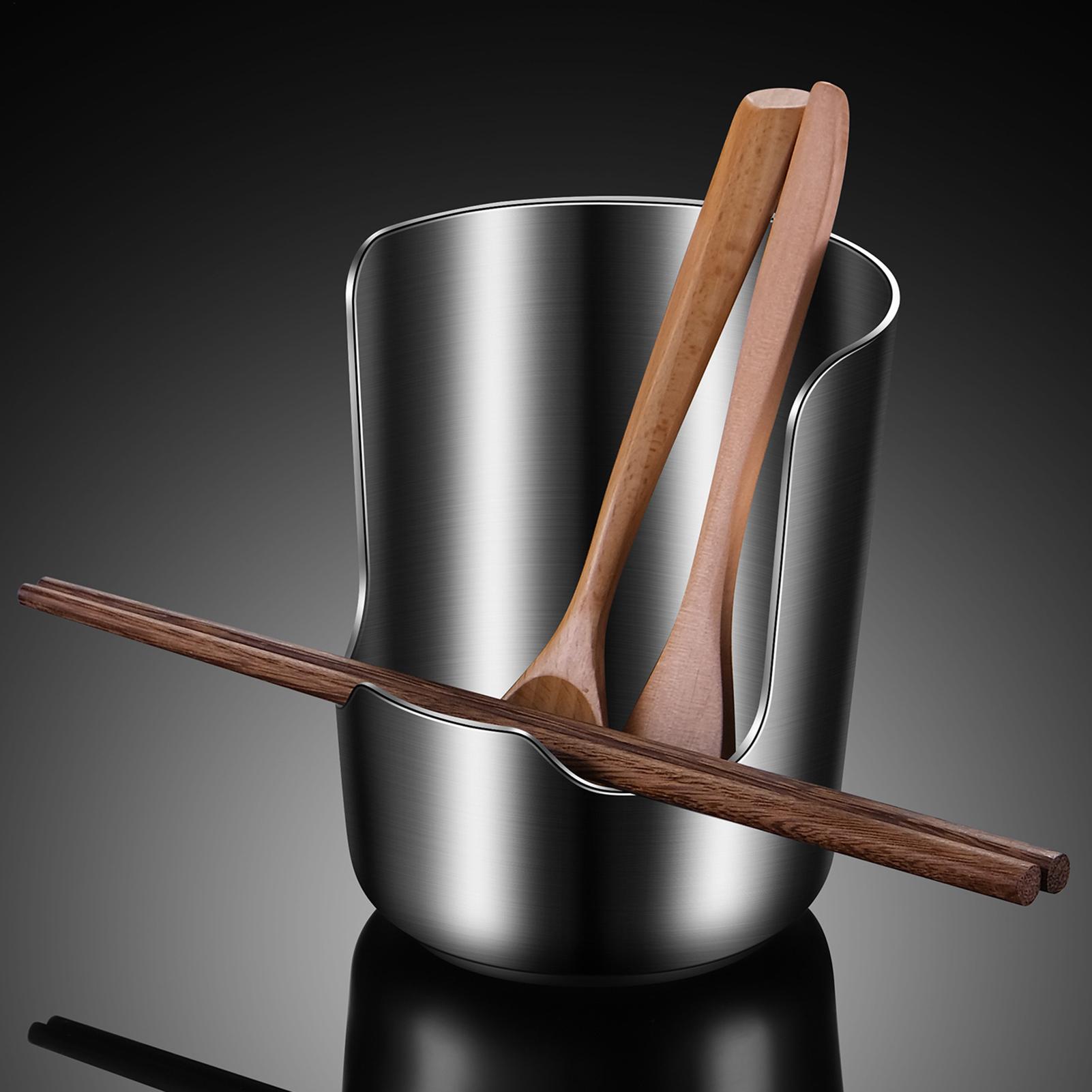 Kitchen Gadgets And Utensils - ステンレス製鍋蓋＆スプーンレストラック 多機能滑り止め厚手キッチンカウンタートップ調理器具用レストステーション