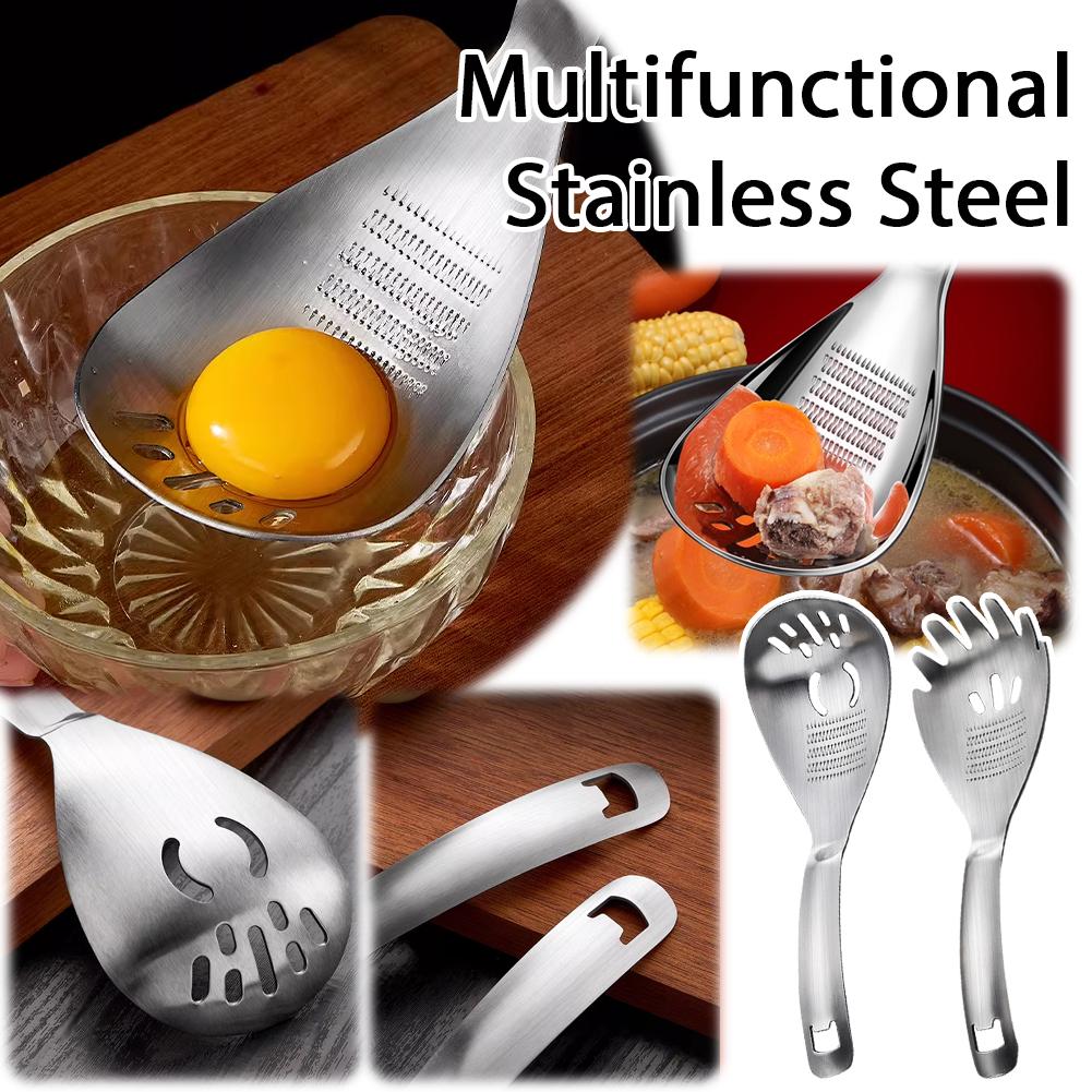 Kitchen Gadgets Needed - 多機能ステンレス製キッチンツール、ニンニク、生姜、野菜用おろし金、グラインダー、スプーンキット、キッチン用品