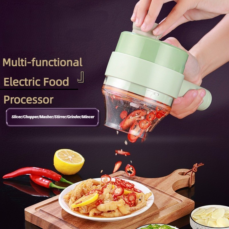 Kitchen Gadgets That Make Life Easier - ワイヤレス電気フードプロセッサー、野菜カッター、フルーツスライサー、ガーリックマッシャー、ミンサー、ハンドヘルドスターラー、キッチンアクセサリー