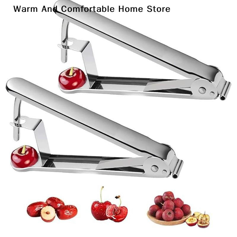 Kitchen Gadgets And Tools - 多機能ピットリムーバー、チェリー、サンザシ、レッドデーツ、オリーブ用、創造的な種抜きツール、家庭用小型キッチンガジェット