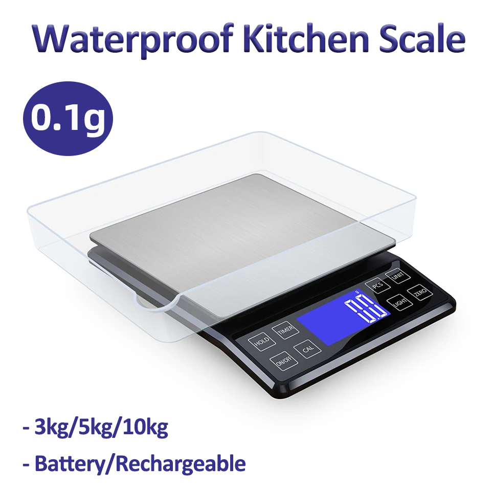 Kitchen Gadgets Electronic - デジタルキッチンスケール 0.1 グラム高精度 3 キロ/5 キロ/10