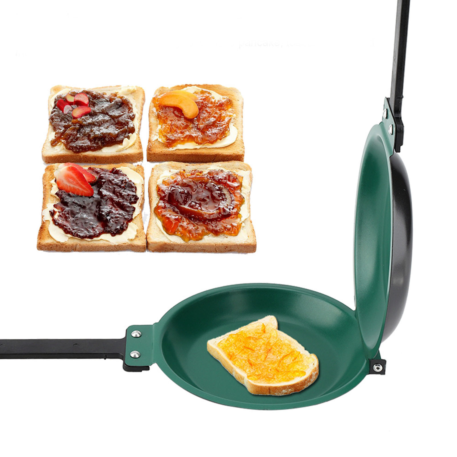 Cast Iron Skillet - 両面チタン鋼コーティングフライパンパンケーキメーカー家庭用キッチン調理器具パンケーキフライパンキッチン調理器具