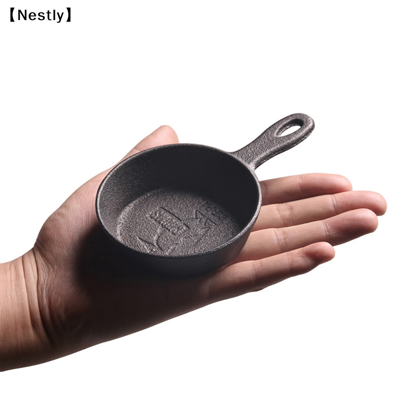 Cast Iron Skillet - 8.5CM ミニ鋳鉄フライパン ノンスティックミニ卵焼きフライパン キッチン調理器具用〔Nest〕