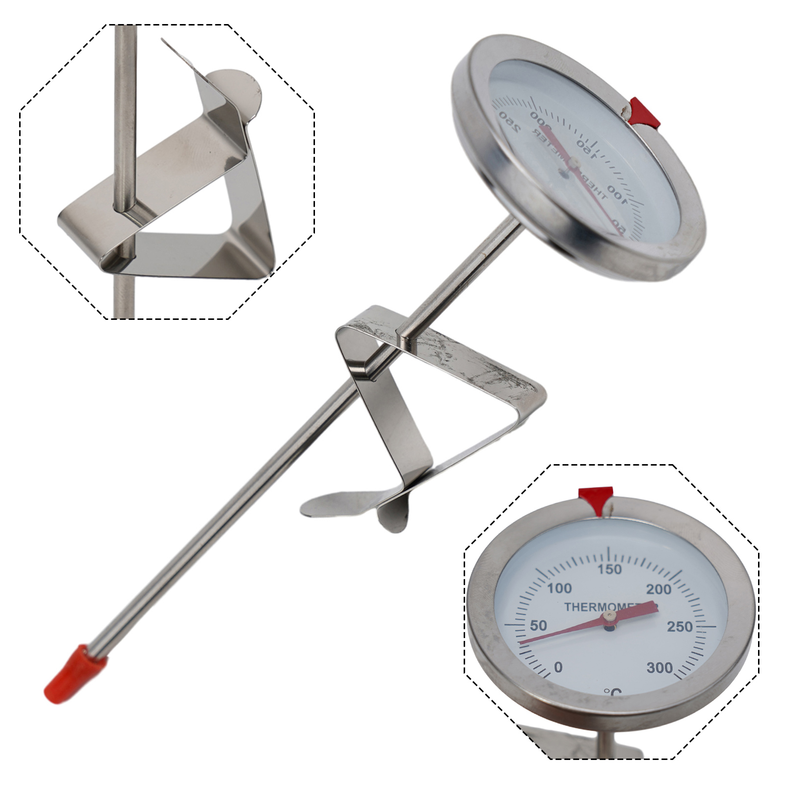 Kitchen Gadgets And Tools - ステンレス鋼プローブ温度計キッチンツール調理温度計0〜300 ℃ ミルク コーヒー 食品 肉