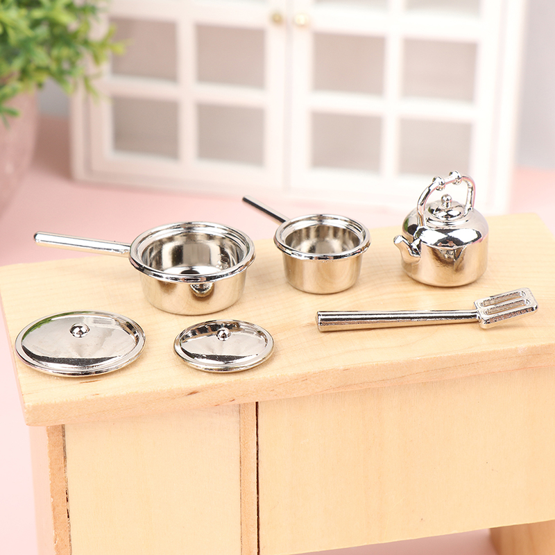 Kitchen Gadgets That Make Life Easier - 【M】1/12 ドールハウスミニキッチン用品モデル ドールハウスキッチンポット スパチュラ装飾 調理玩具アクセサリー