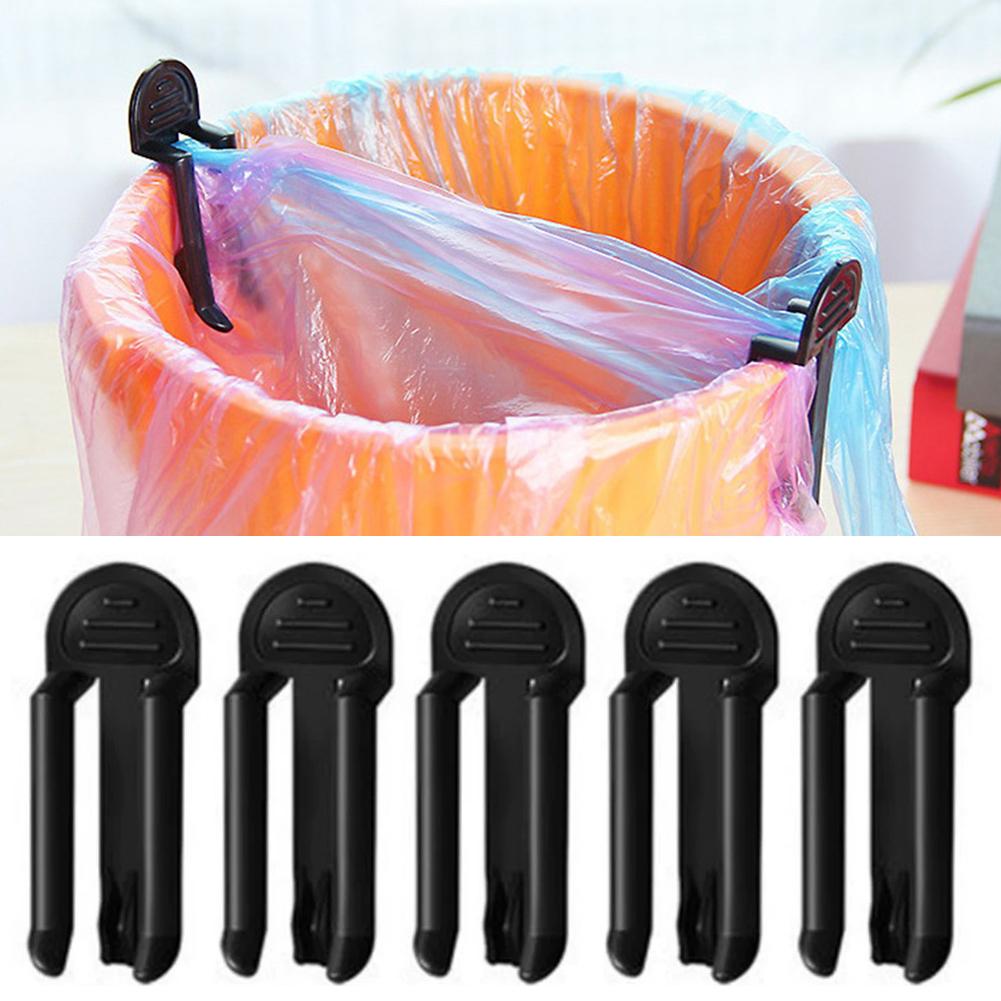 Kitchen Gadgets Usa - 2/5個入りプラスチック製ゴミ袋クリップ 固定式ゴミ箱バッグホルダー ゴミクリップ ゴミ箱クランプ キッチン・バスルーム用ガジェット