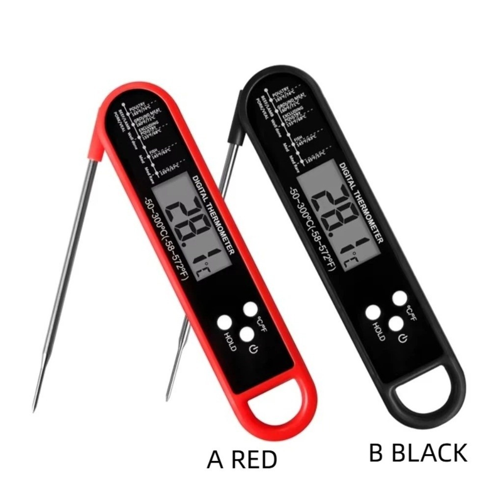 Instant Read Thermometer - バックライトディスプレイ、即時読み取り温度計、タッチスクリーンLCD、タイマー、調理モード、デジタルミート温度計、プローブタイプ、高精度
