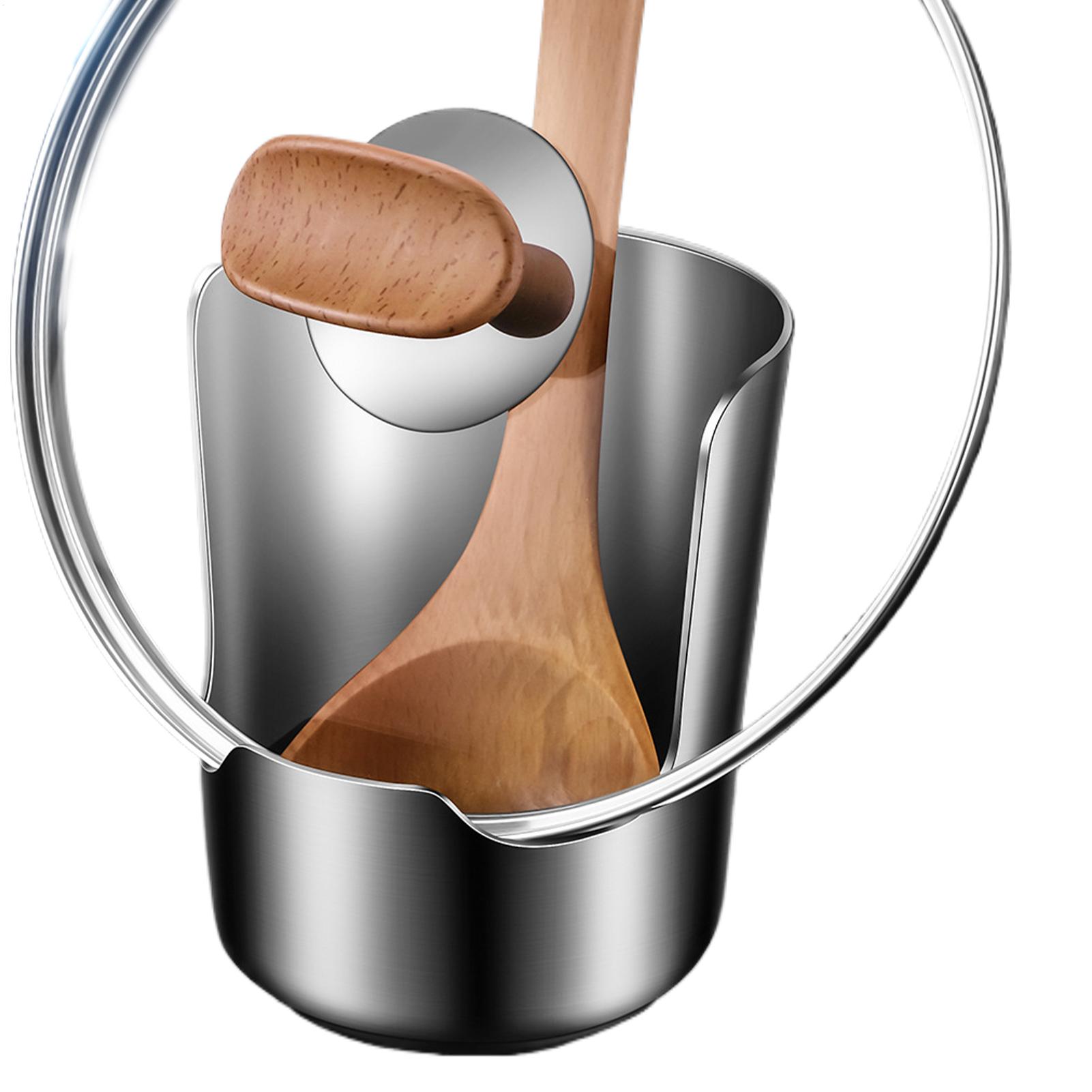 Kitchen Gadgets And Utensils - ステンレス製鍋蓋ホルダー、多機能カウンタートップ用調理器具置き、頑丈な滑り止めキッチンオーガナイザー（蓋やスパチュラ用）