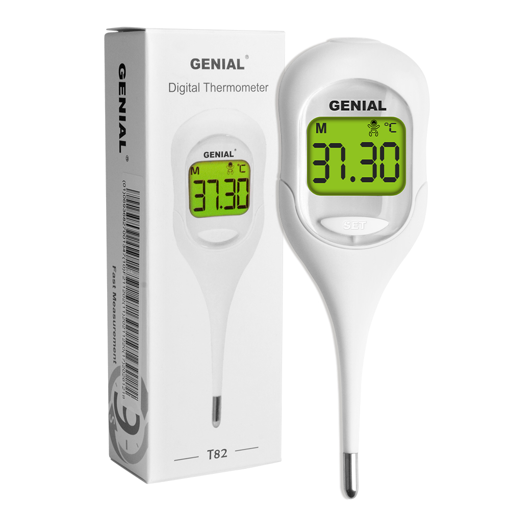 Instant Read Thermometer - 8秒の高速読み取りデジタル口腔体温計、大人、子供、赤ちゃん用、口腔、脇の下の発熱用温度測定
