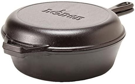 2-in-1鋳鉄製調理器具セット - PFASフリー 3.2 - Cast Iron Skillet のレビューと価格