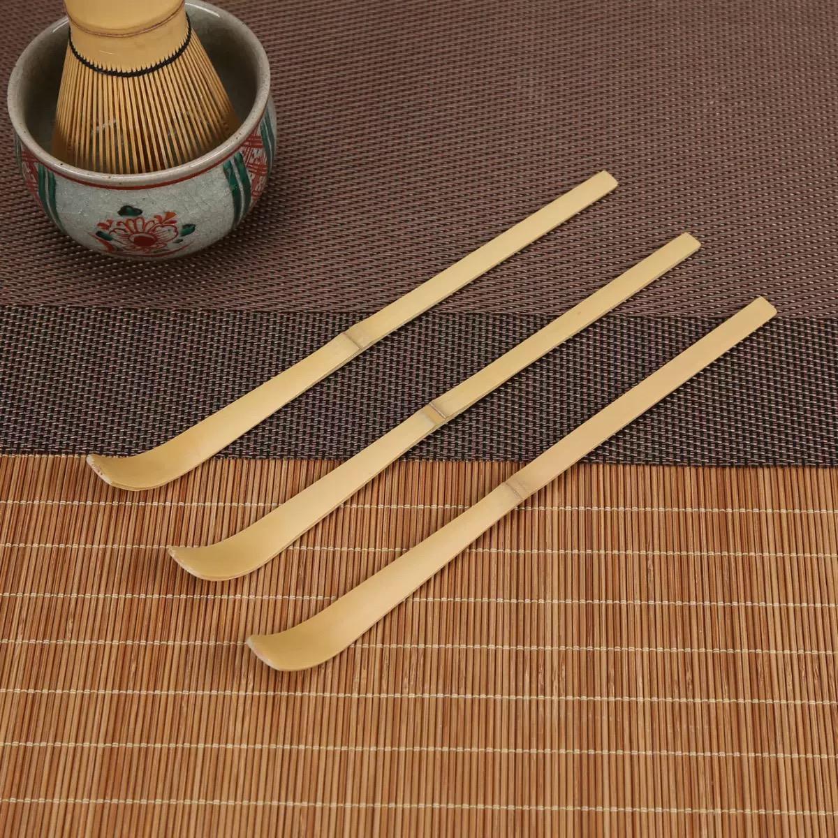 木製茶棒抹茶スプーン茶器ティースプーン手作り黒竹葉スパチュラ - Kitchen Gadgets And Utensils のレビューと価格