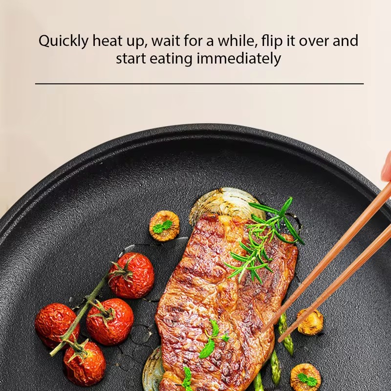頑丈な鋳鉄製フライパン、ノンスティック加工、ステーキ、卵、パ - Cast Iron Skillet のレビューと価格