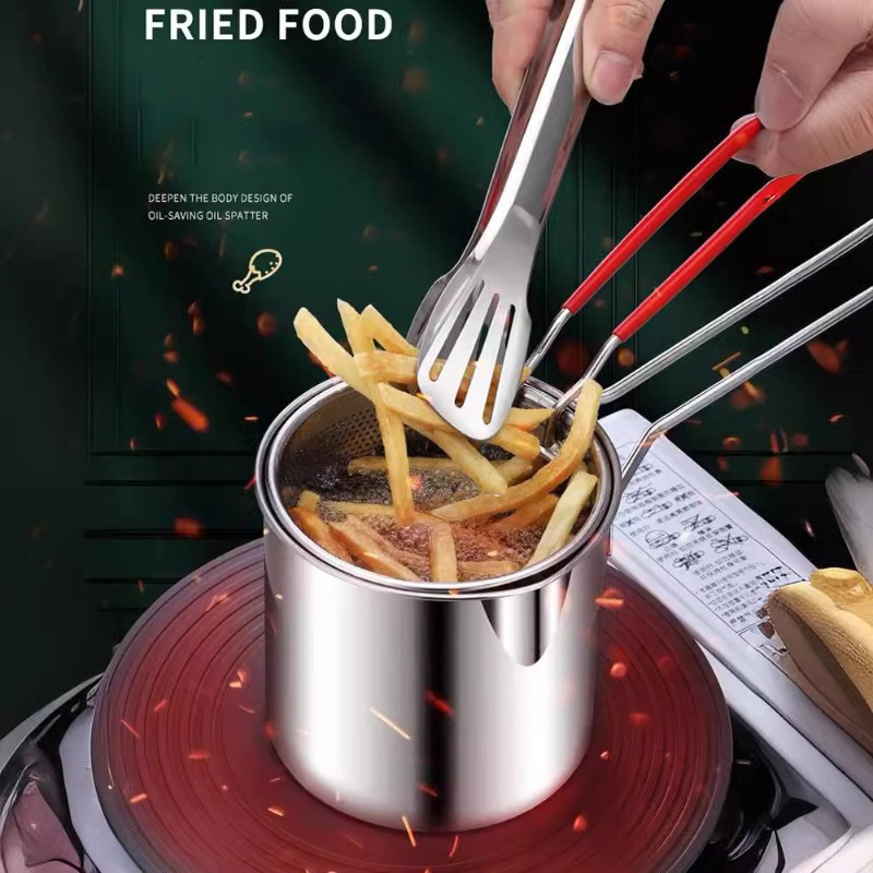 304 ステンレス鋼ディープフライヤーフライバスケット付き多 - Kitchen Gadgets Electronic のレビューと価格