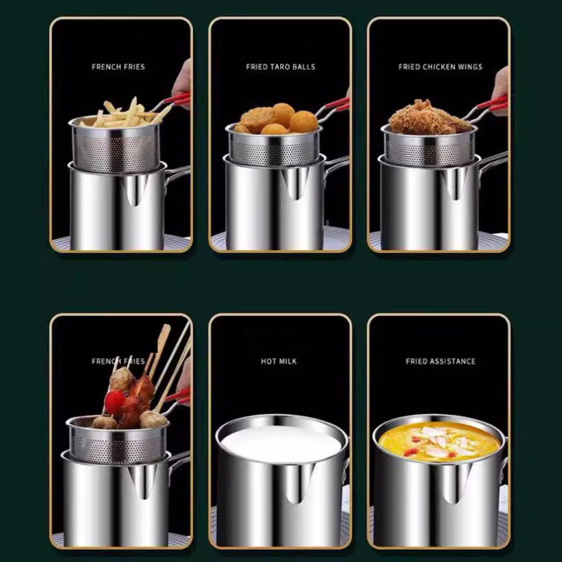 304 ステンレス鋼ディープフライヤーフライバスケット付き多 - Kitchen Gadgets Electronic のレビューと価格