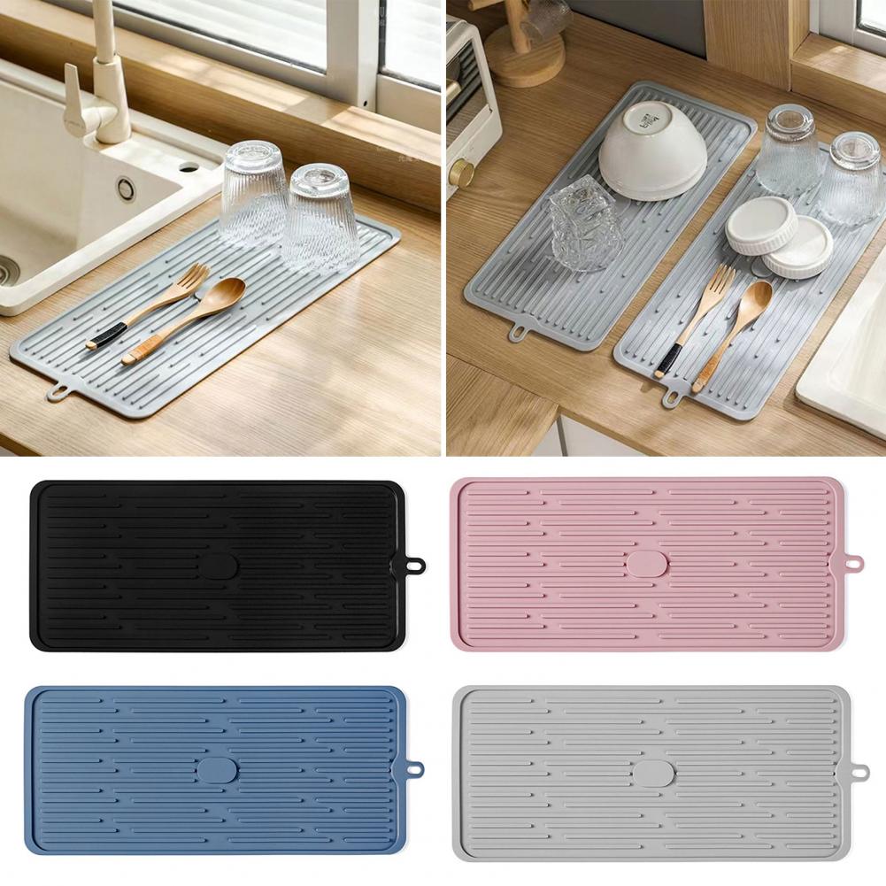 乾燥マット 耐久性のある明るい色の排水パッド 食器乾燥マット - Kitchen Gadgets Modern のレビューと価格