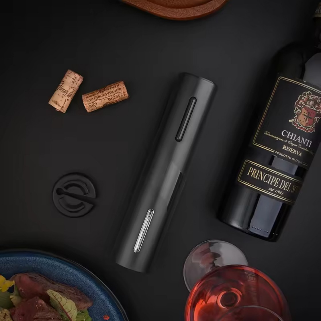 電動ワインボトルオープナー自動赤ワインコルク抜きワインオープ - Kitchen Gadgets Electronic のレビューと価格