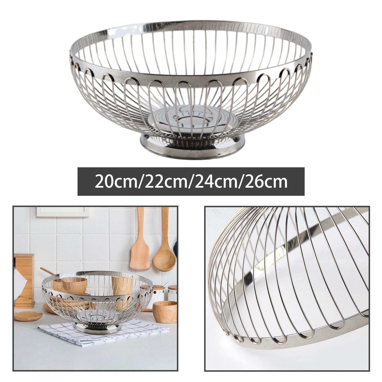 ステンレス製フルーツバスケット、カウンター用フルーツボウル、 - Kitchen Gadgets Modern のレビューと価格