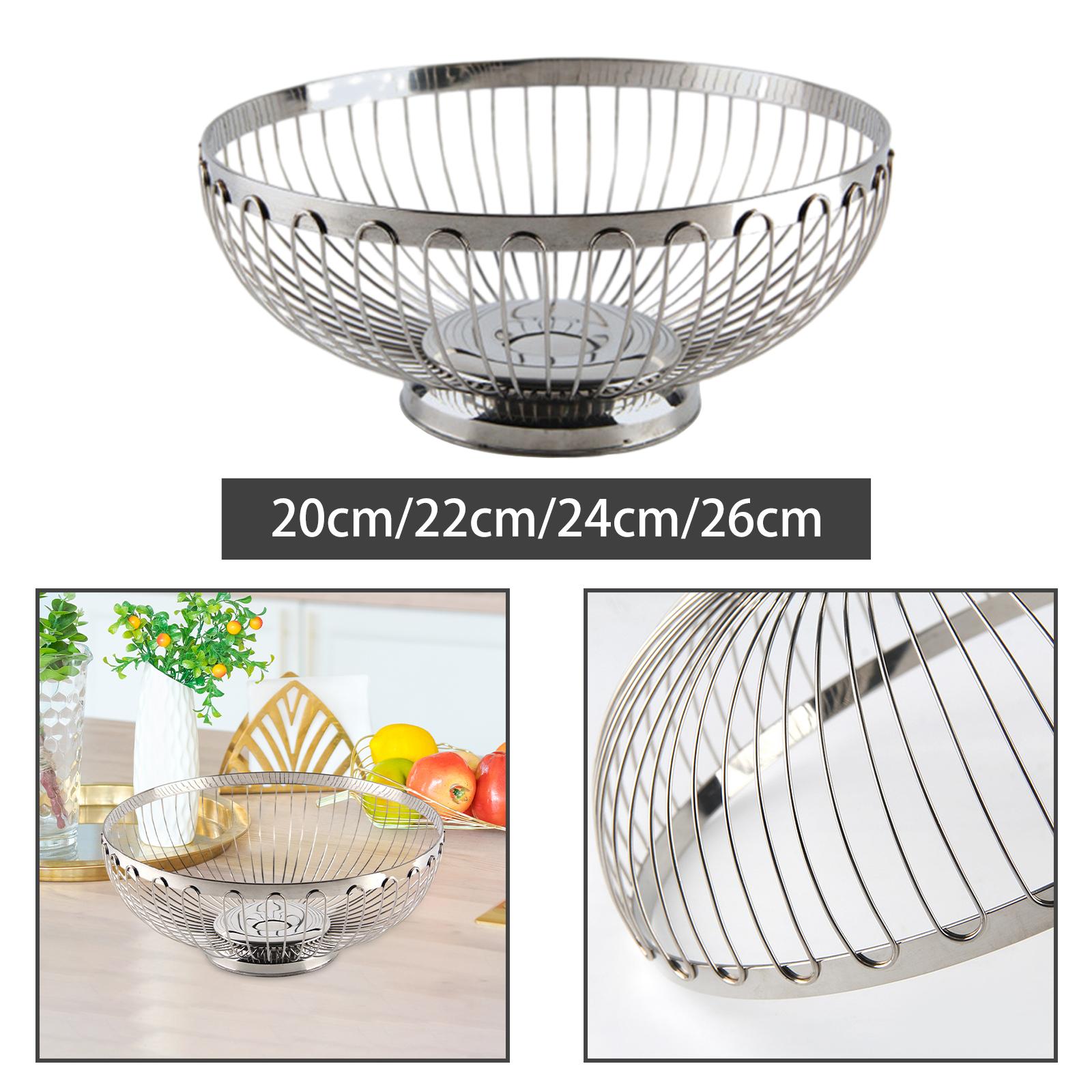 ステンレス製フルーツバスケット、カウンター用フルーツボウル、 - Kitchen Gadgets Modern のレビューと価格