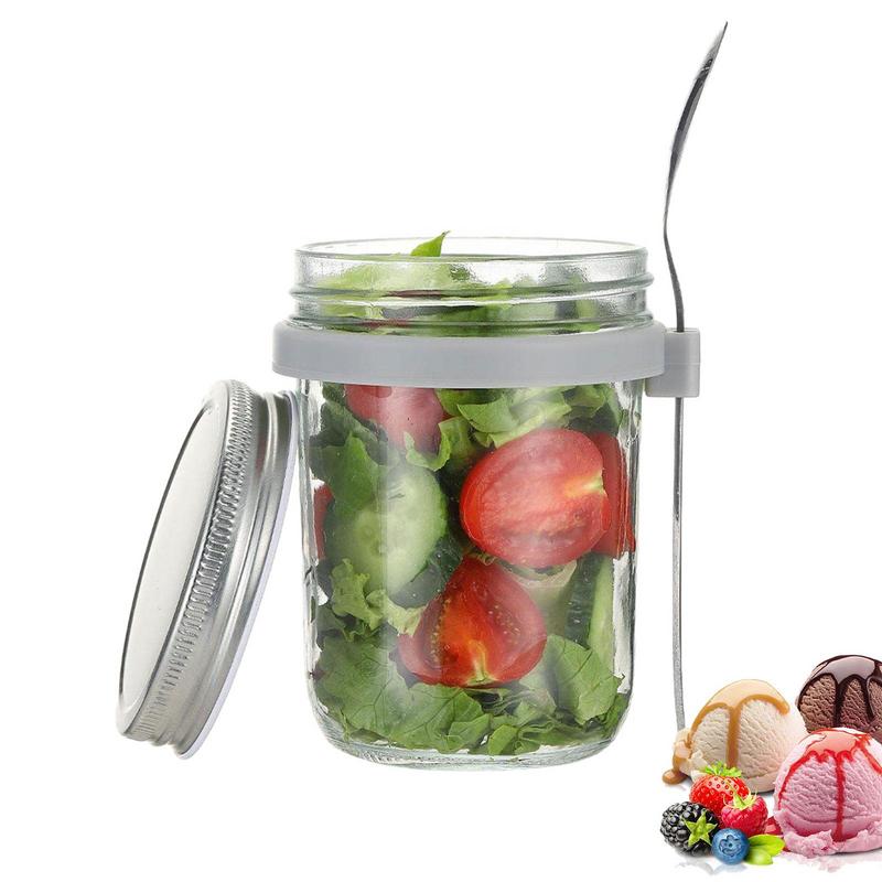 600ml大容量オーバーナイトオーツ容器、漏れ防止ナッツジャ - Kitchen Gadgets Modern のレビューと価格