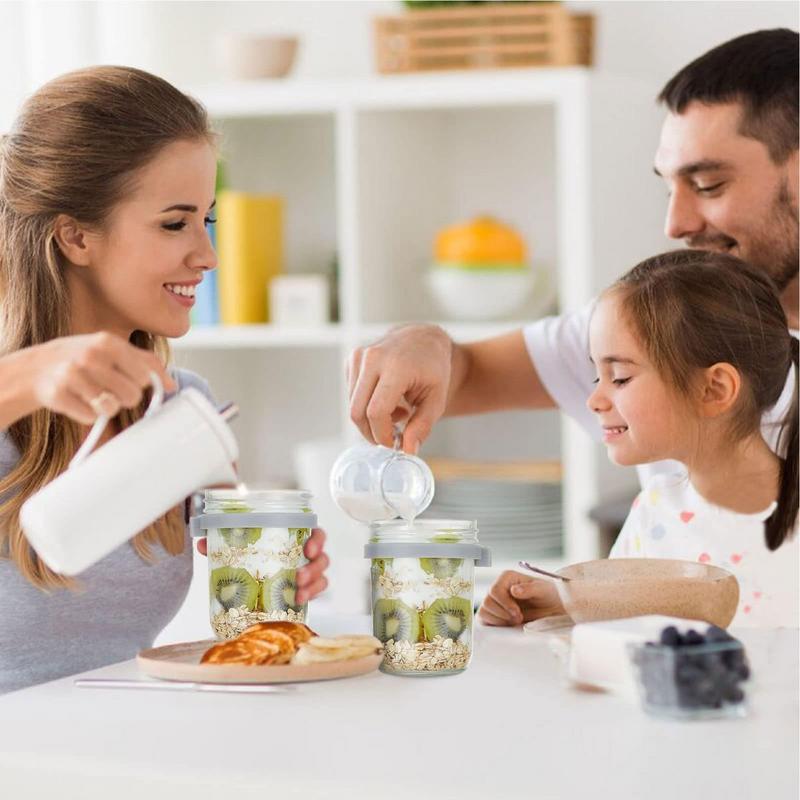600ml大容量オーバーナイトオーツ容器、漏れ防止ナッツジャ - Kitchen Gadgets Modern のレビューと価格