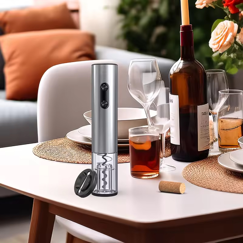 1/4 個電動ワインボトルオープナー自動赤ワインコルク抜きワ - Kitchen Gadgets Electronic のレビューと価格