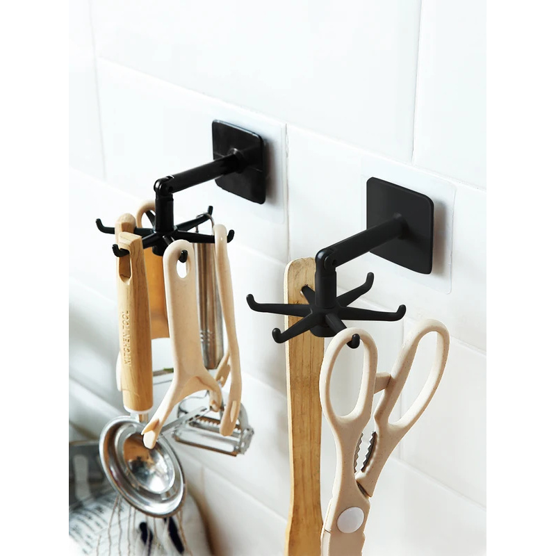 5/10 個キッチンフック回転収納ラックパンチングなし壁掛け - Kitchen Gadgets Needed のレビューと価格
