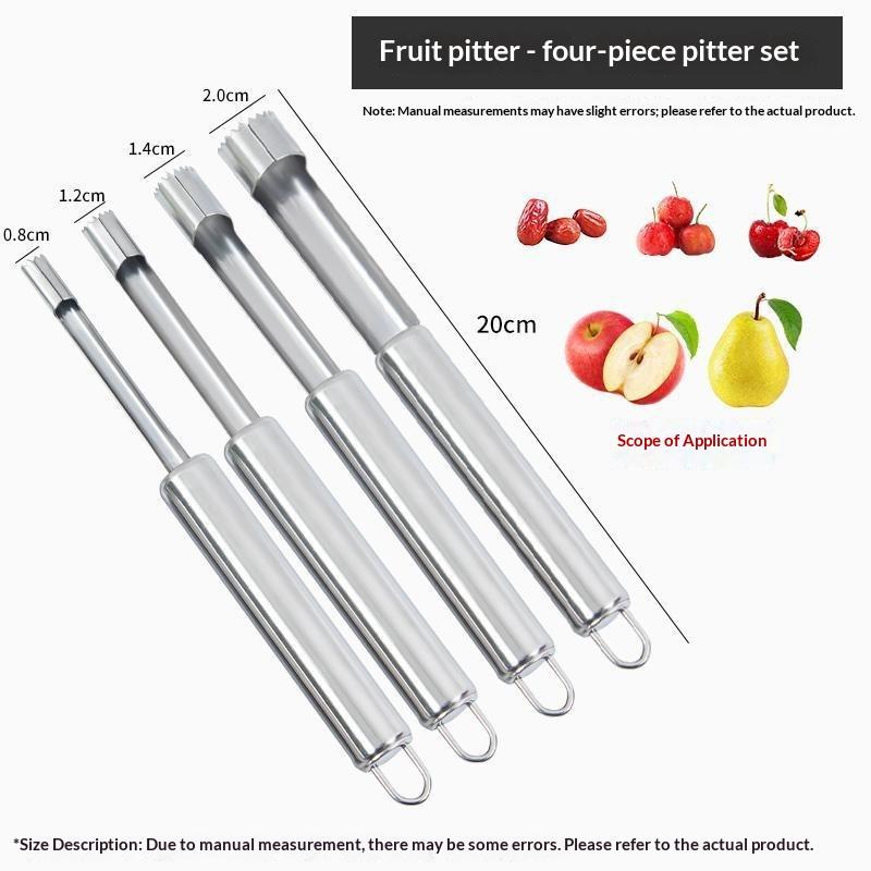 4 個フルーツコアリムーバーカッターキッチンガジェットステン - Kitchen Gadgets And Tools のレビューと価格