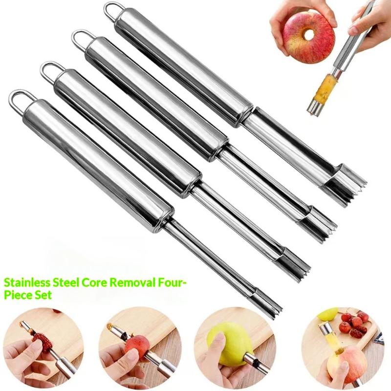 4 個フルーツコアリムーバーカッターキッチンガジェットステン - Kitchen Gadgets And Tools のレビューと価格