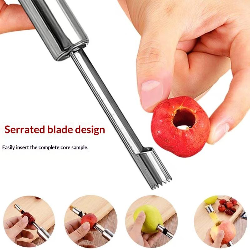 4 個フルーツコアリムーバーカッターキッチンガジェットステン - Kitchen Gadgets And Tools のレビューと価格