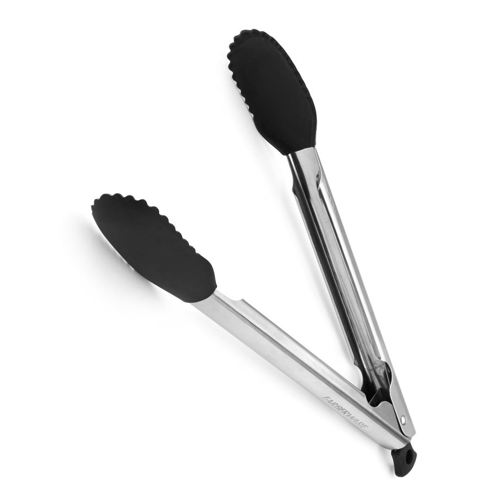 シリコンチップ付きフードトング 11インチ ブラック ステン - Kitchen Gadgets And Utensils のレビューと価格