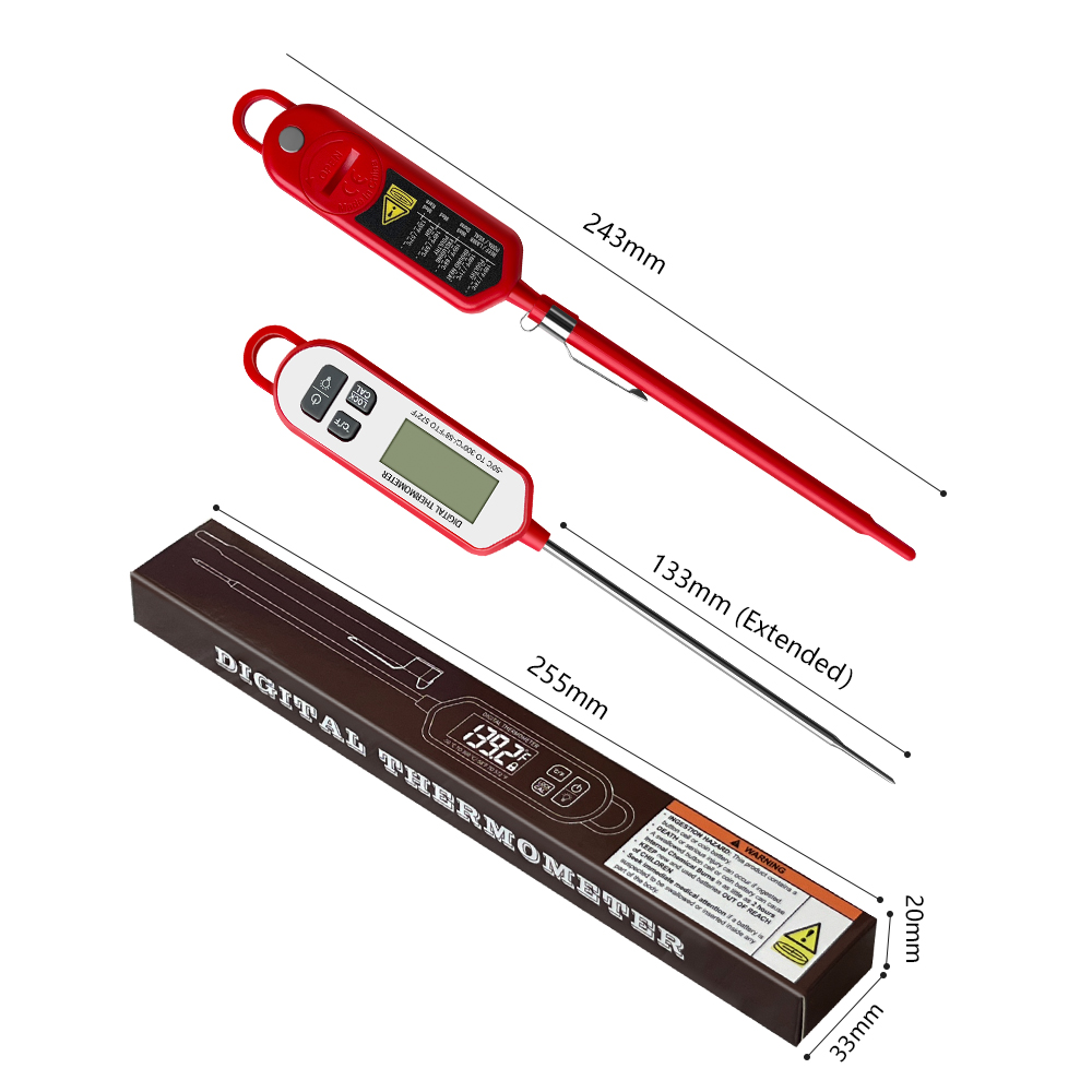デジタル肉用温度計、インスタント読み取りバックライトディスプ - Instant Read Thermometer のレビューと価格