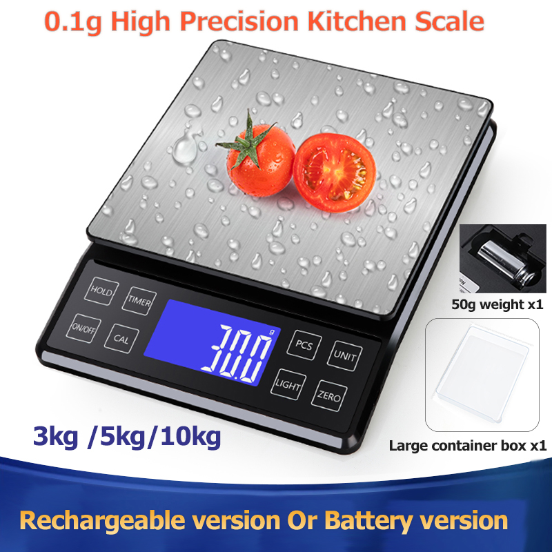 デジタルキッチンスケール 0.1 グラム高精度 3 キロ/5 - Kitchen Gadgets Electronic のレビューと価格