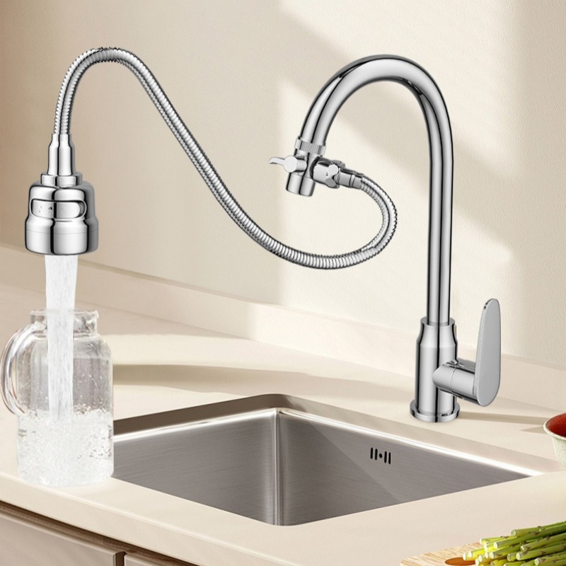 3段階速度調整可能な外部シャワーヘッド、洗面台の蛇口用、髪洗 - Kitchen Gadgets List のレビューと価格