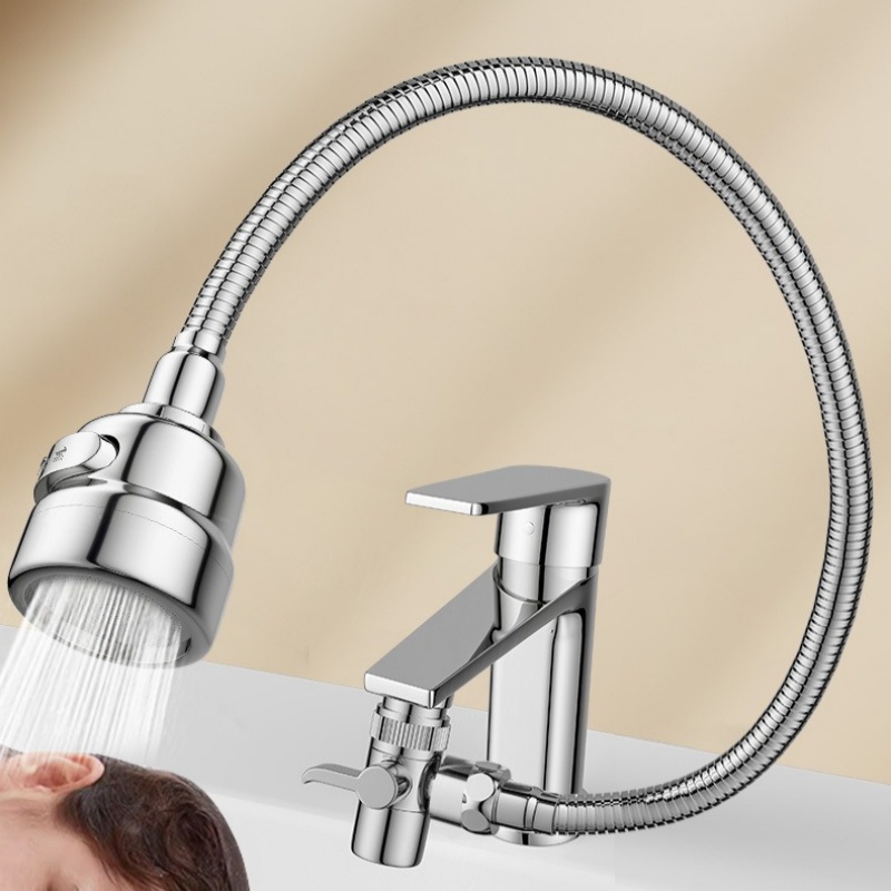 3段階速度調整可能な外部シャワーヘッド、洗面台の蛇口用、髪洗 - Kitchen Gadgets List のレビューと価格