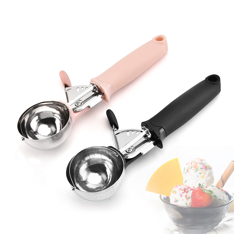 ステンレス鋼アイスクリームスクーパー多機能押せるフルーツスプ - Kitchen Gadgets Needed のレビューと価格