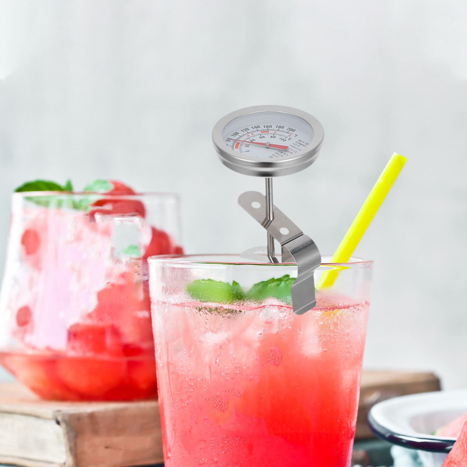 304ステンレス製着脱式飲料温度計プローブ、携帯用即時読み取 - Instant Read Thermometer のレビューと価格