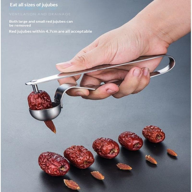 ステンレス製の赤いナツメ種抜きツール – 種抜き器キッチンガ - Kitchen Gadgets And Tools のレビューと価格