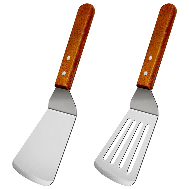 木製ハンドル付きスロットスパチュラ、鋳鉄フライパン、フィッシ - Cast Iron Skillet のレビューと価格