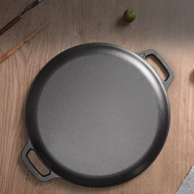 JUSTINLAU ダブルイヤーフライパン 鋳鉄製卵ステーキ - Cast Iron Skillet のレビューと価格