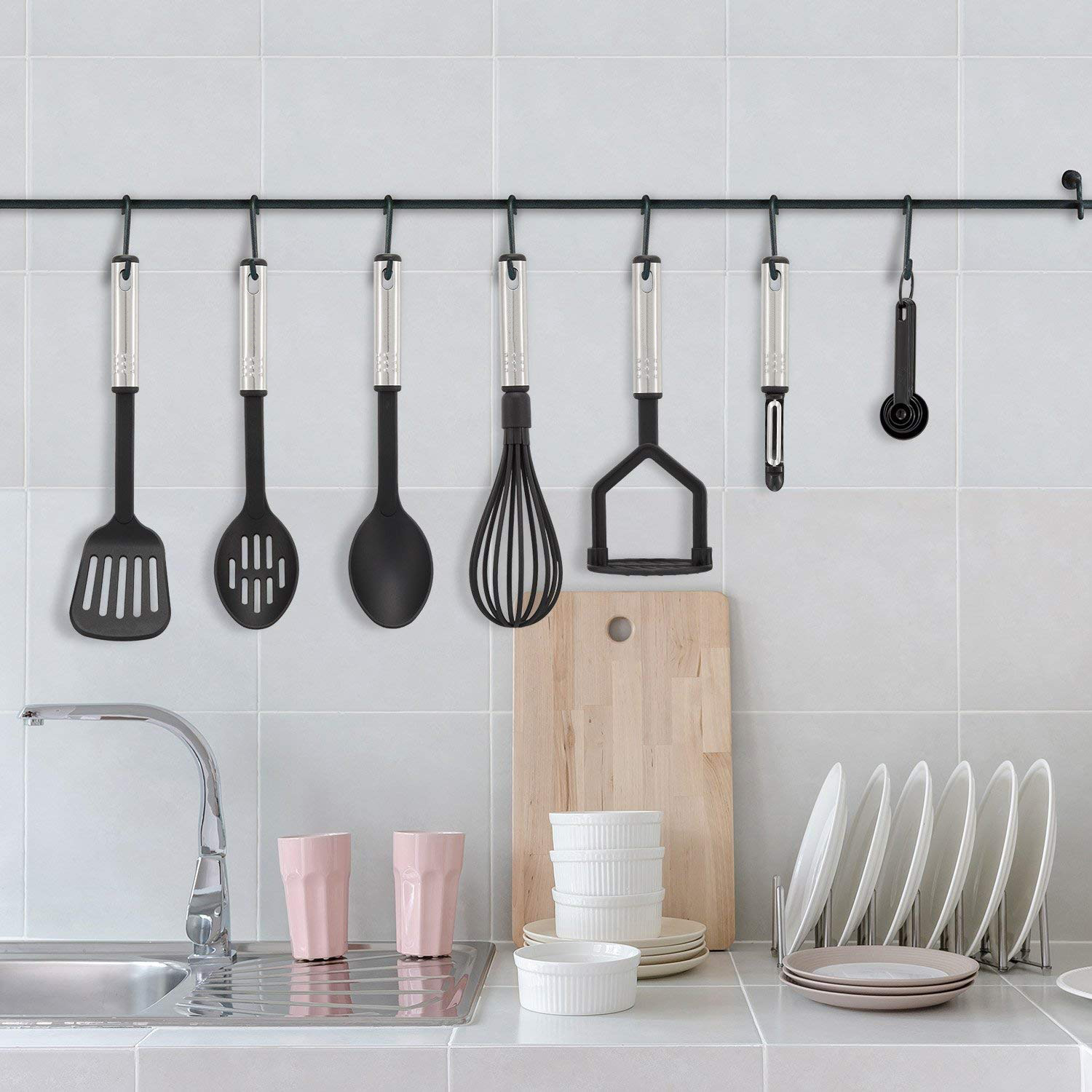 ホットセール42点セット ノンスティック耐熱ナイロンステンレ - Kitchen Gadgets And Tools のレビューと価格