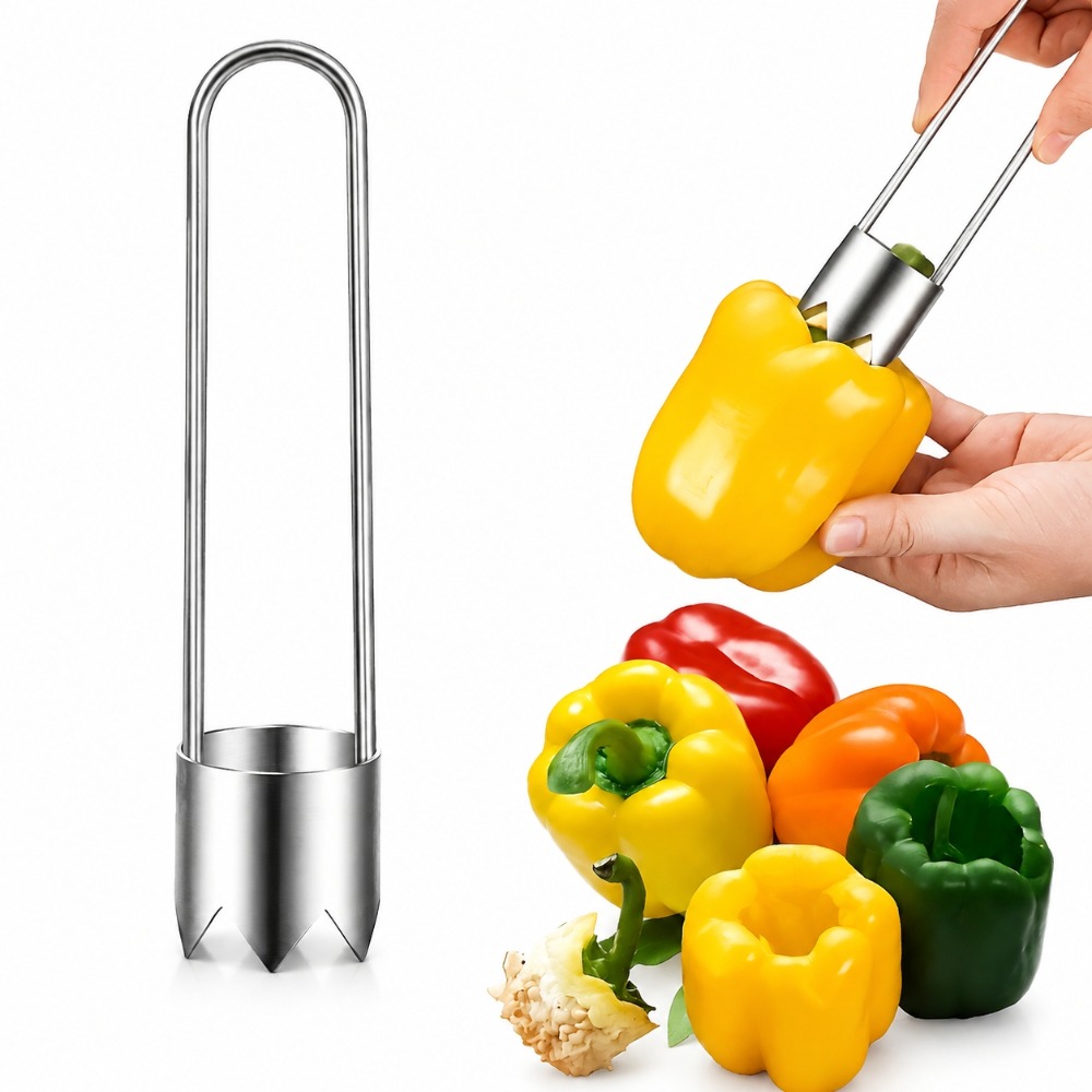 ステンレス製果物野菜芯抜き器、ピーマン種子除去ツール、リンゴ - Kitchen Gadgets And Tools のレビューと価格