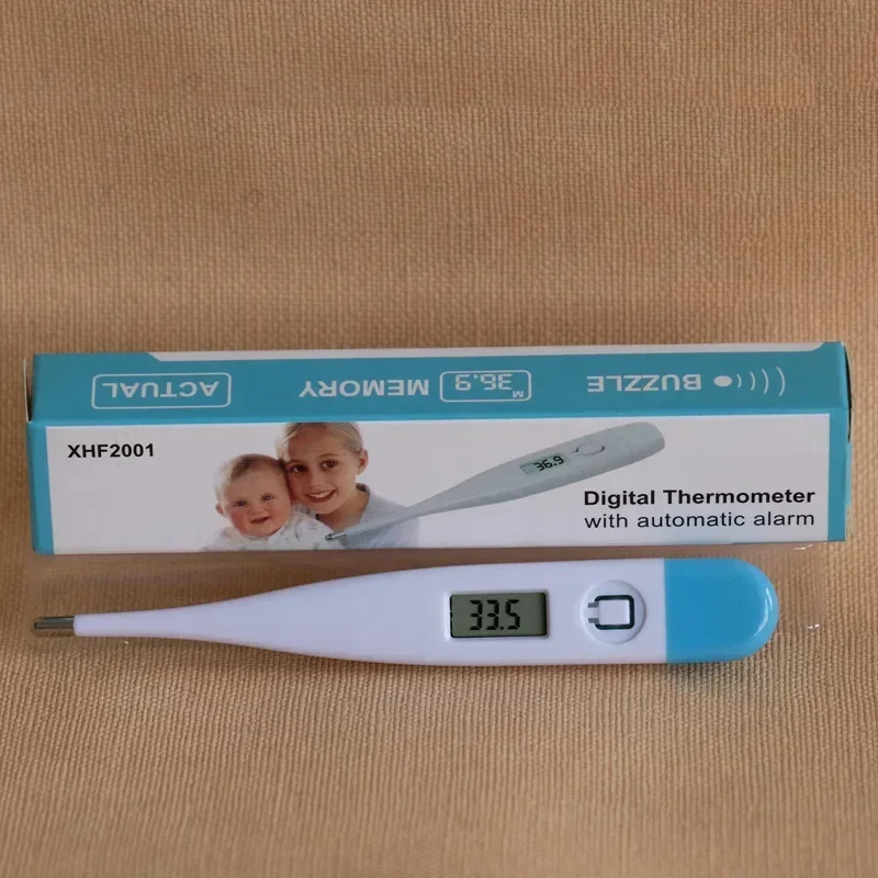 デジタル水温計 正確な口腔および脇の下温度測定 発熱警告機能 - Instant Read Thermometer のレビューと価格