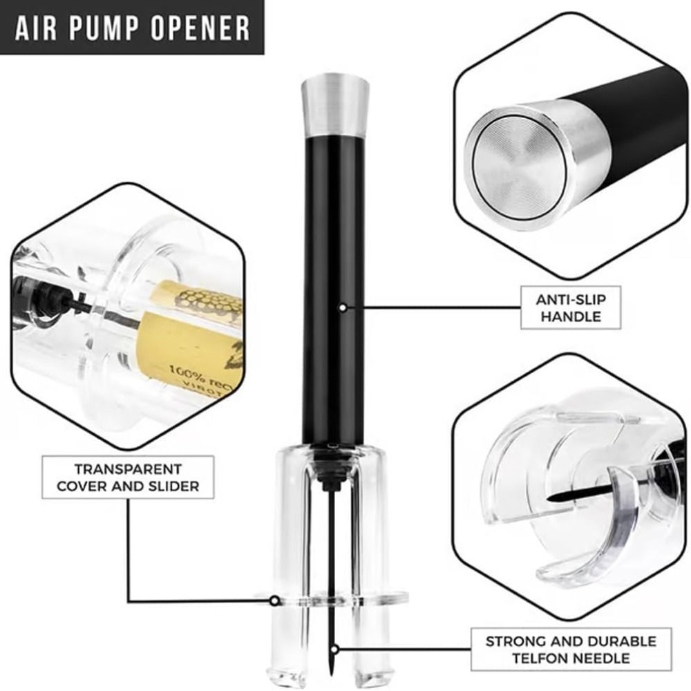 バーアクセサリー ワインボトルオープナーセット アルミ合金  - Kitchen Gadgets List のレビューと価格