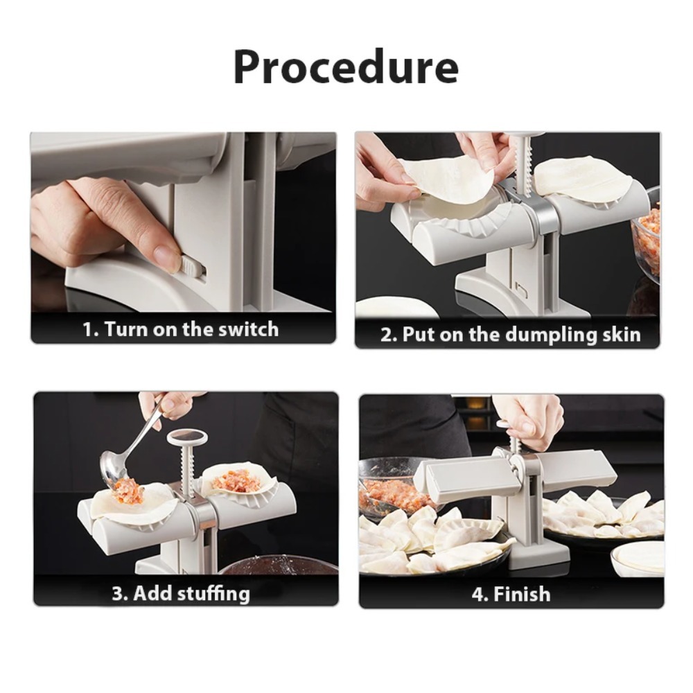 自動餃子製造機、お手入れ簡単、ダブルヘッドプレス型、パイ・ワ - Kitchen Gadgets List のレビューと価格