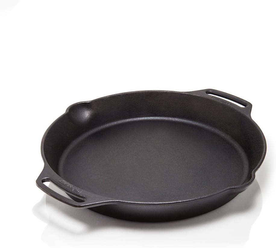 14インチのプレシーズン加工済み鋳鉄製スキレット、キャンプや - Cast Iron Skillet のレビューと価格