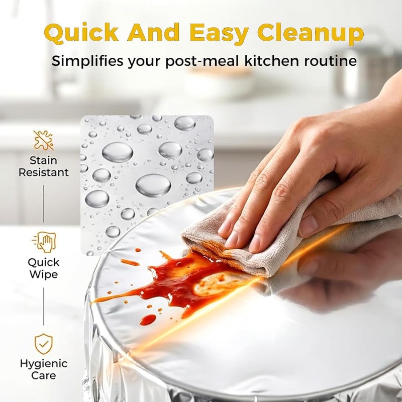 10-50個入り 再利用可能なアルミホイル製ボウルカバー 冷 - Kitchen Gadgets List のレビューと価格