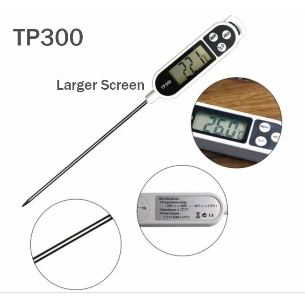食品温度計 TP300 デジタルキッチン用温度計（水・油・肉 - Kitchen Gadgets Electronic のレビューと価格